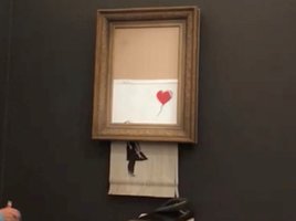 Susmulkintas Banksy paveikslas dabar brangesnis nei iš pradžių, sako ekspertai