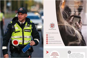 Lietuvos policija siūlo užsidirbti: už pranešimus žada tūkstančius eurų