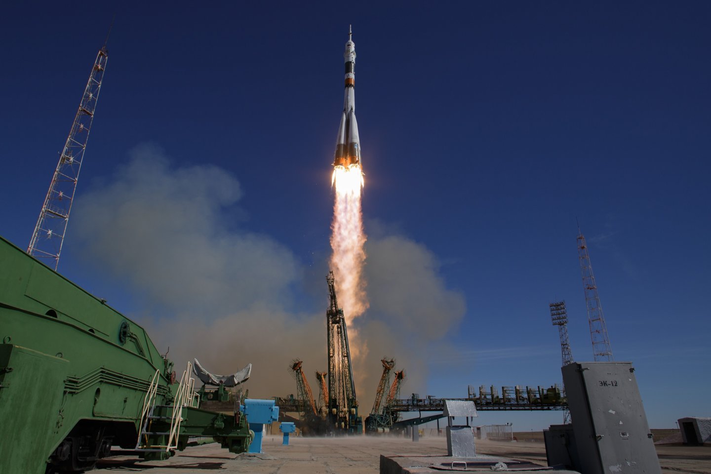  Planuojama, kad erdvėlaivis „Sojuz“ nugabens kitą įgula į TKS gruodžio 20-ąją.<br> Zumapress/Scanpix nuotr.