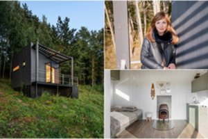 14 kv. metrų ploto namelis šalia Vievio – tokį pasistatė vilniečių pora