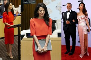 Po gimdymo dar labiau sulysusios Amal Clooney figūra jau kelia susirūpinimą