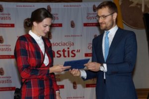 Donorai ir artimųjų organus paaukoję žmonės pagerbti padėkomis