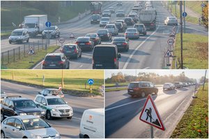 Sostinės vairuotojai antradienio rytą prakeikė kelininkus, buvo ir prakirstų padangų