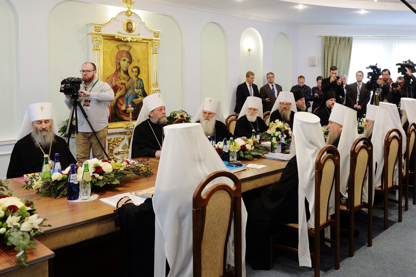 „Kalbame apie Bažnyčią, kuri susijusi su Maskvos patriarchatu, o ne apie Bažnyčią, kurią Maskvos patriarchatas laiko atskalūniška“, – patikslino D. Peskovas.<br> AFP/Scanpix nuotr.