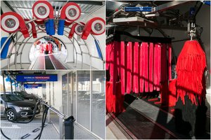 Vilniuje atidaryta nematyto galingumo plovykla: kas minutę nuplauna 4 automobilius