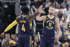 Galingas D. Sabonio startas NBA: dvigubas dviženklis, dėjimai ir užtikrinta pergalė