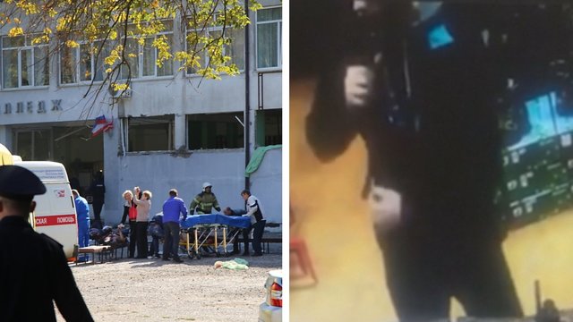 Paviešinti vaizdai, kaip moksleivis ruošiasi žudynėms Krymo kolegijoje