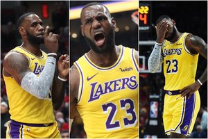 NBA Karaliui – dar neregėti iššūkiai: krepšinio galiūnas priverstas nusilenkti laikui