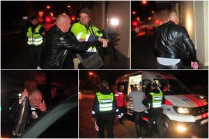 Naktinis reidas Vilniuje: išgėrusios vairuotojos keleivis puolė žurnalistus, šie gynėsi dujomis