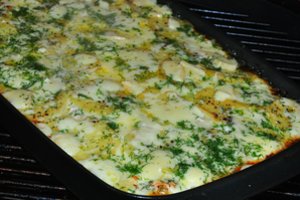 Lengvai paruošiamas bulvių ir lašišos pyragas