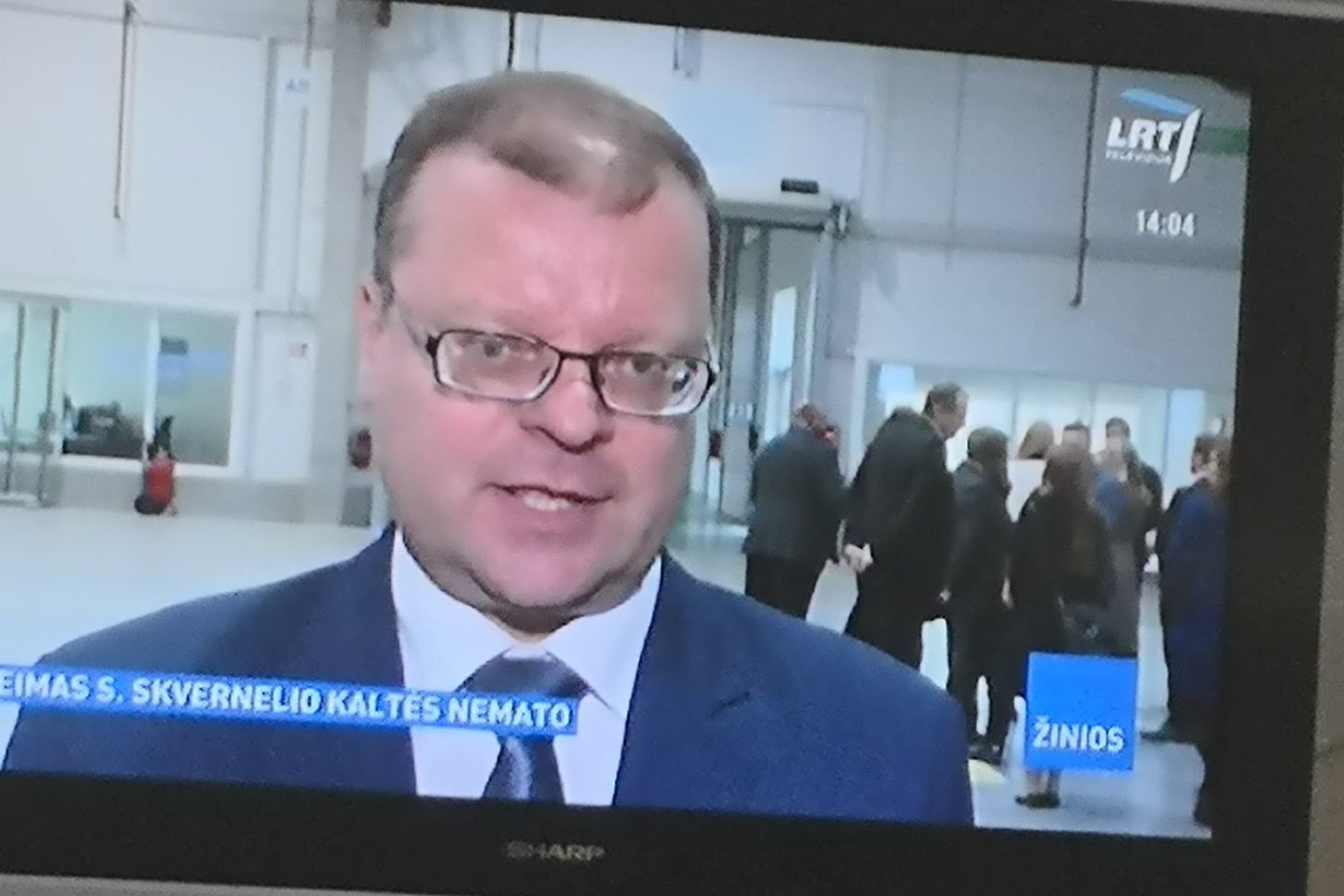 Su akiniais išvydęs Saulių Skvernelį žiūrovas jo iškart nepažino.<br> Skaitytojo nuotr.