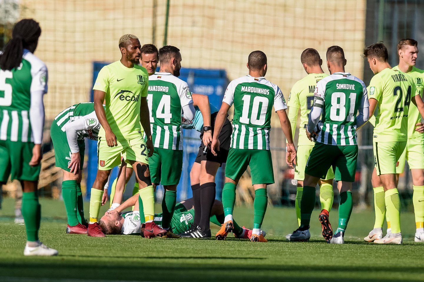 Vilniaus „Žalgirio“ futbolininkai<br>D.Umbraso nuotr.