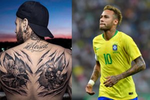 Komiksų herojų įkvėptas Neymaras pasidabino tatuiruote per visą nugarą