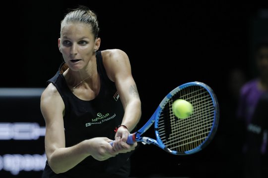 Čekė K. Pliskova pateko į WTA čempionato pusfinalį
