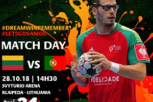 Antroji Lietuvos rankininkų varžovė – Portugalija