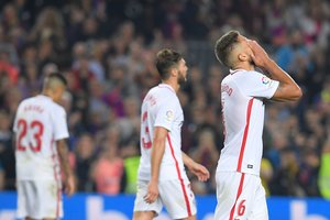 Ispanijos taurės turnyre „Sevilla“ neįveikė trečiosios lygos komandos