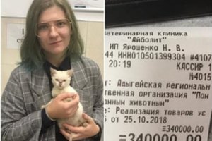 Norėdama išgelbėti katinėlį mergina ryžosi neįprastam žingsniui