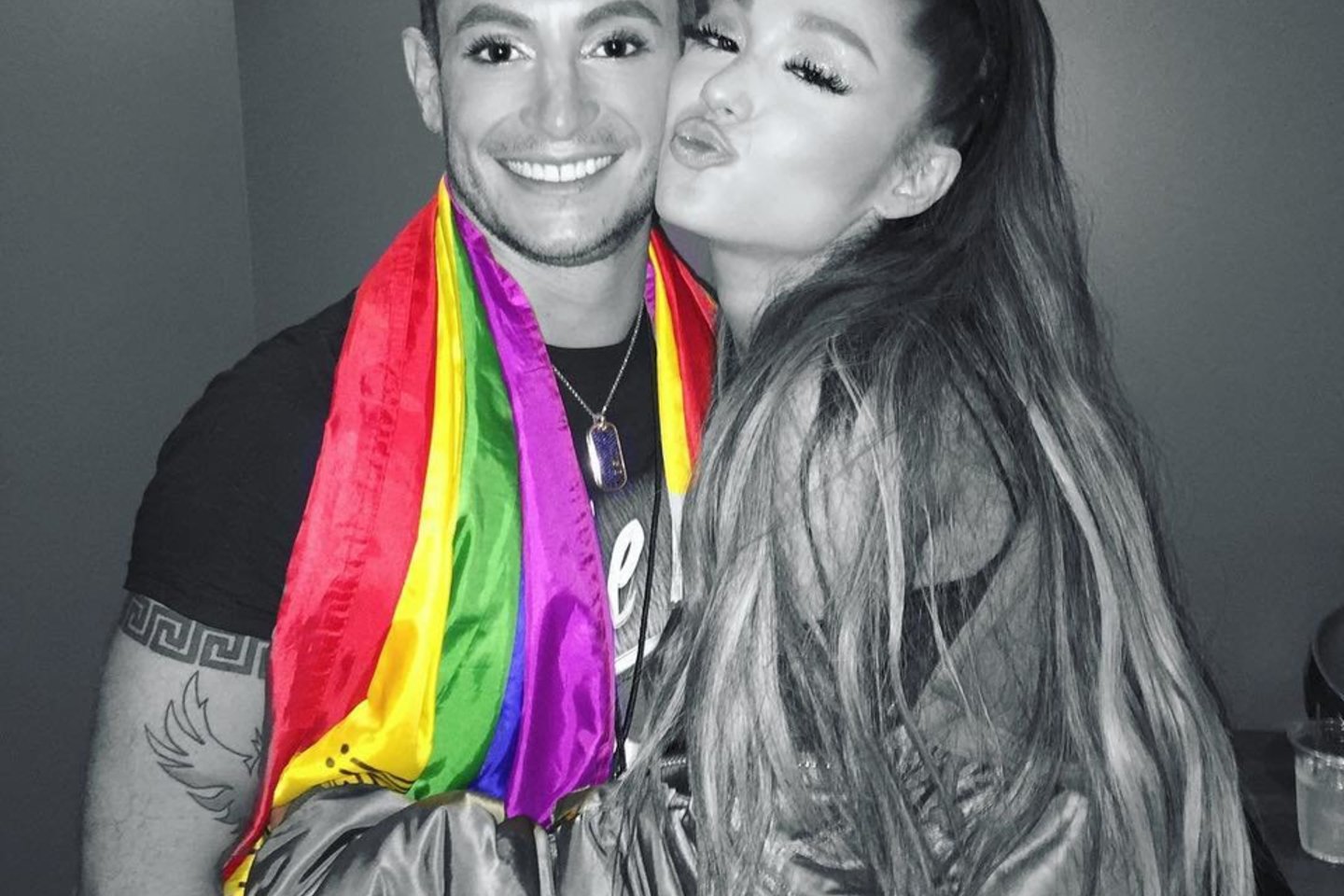 Arianos Grande brolis Frankie susitikinėja su sutuoktinių pora. <br>Instagramo nuotr. 