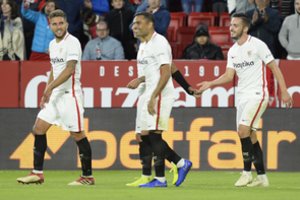 Laimėti nesugebėjusi „Sevilla“ padidino atsilikimą nuo lyderės „Barcelona“ komandos