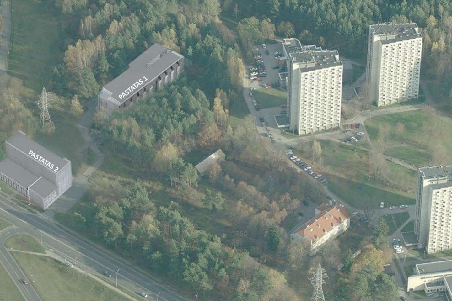 Numatomą apgyvendinimo kompleksą sudarys du pastatai.<br>Vilnius.lt vizualizacija