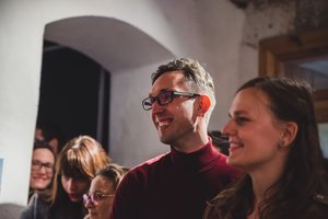 Besišypsantis pokalbis su knygų kūrėjais Benu Bėrantu ir Vilija Kvieskaite