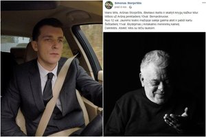 A. Storpirščio sūnus Simonas pasidalino jautria žinute