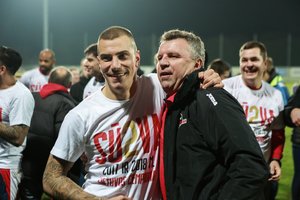Triumfuojantis „Sūduvos“ treneris V. Čeburinas: „Įrodėme, kad viskas neatsitiktinumas“