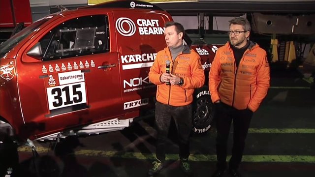 Antanas Juknevičius pristatė naują automobilį Dakaro raliui