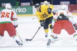 Lietuvos ledo ritulio rinktinė apmaudžiai nusileido baltarusiams ir finale nekovos