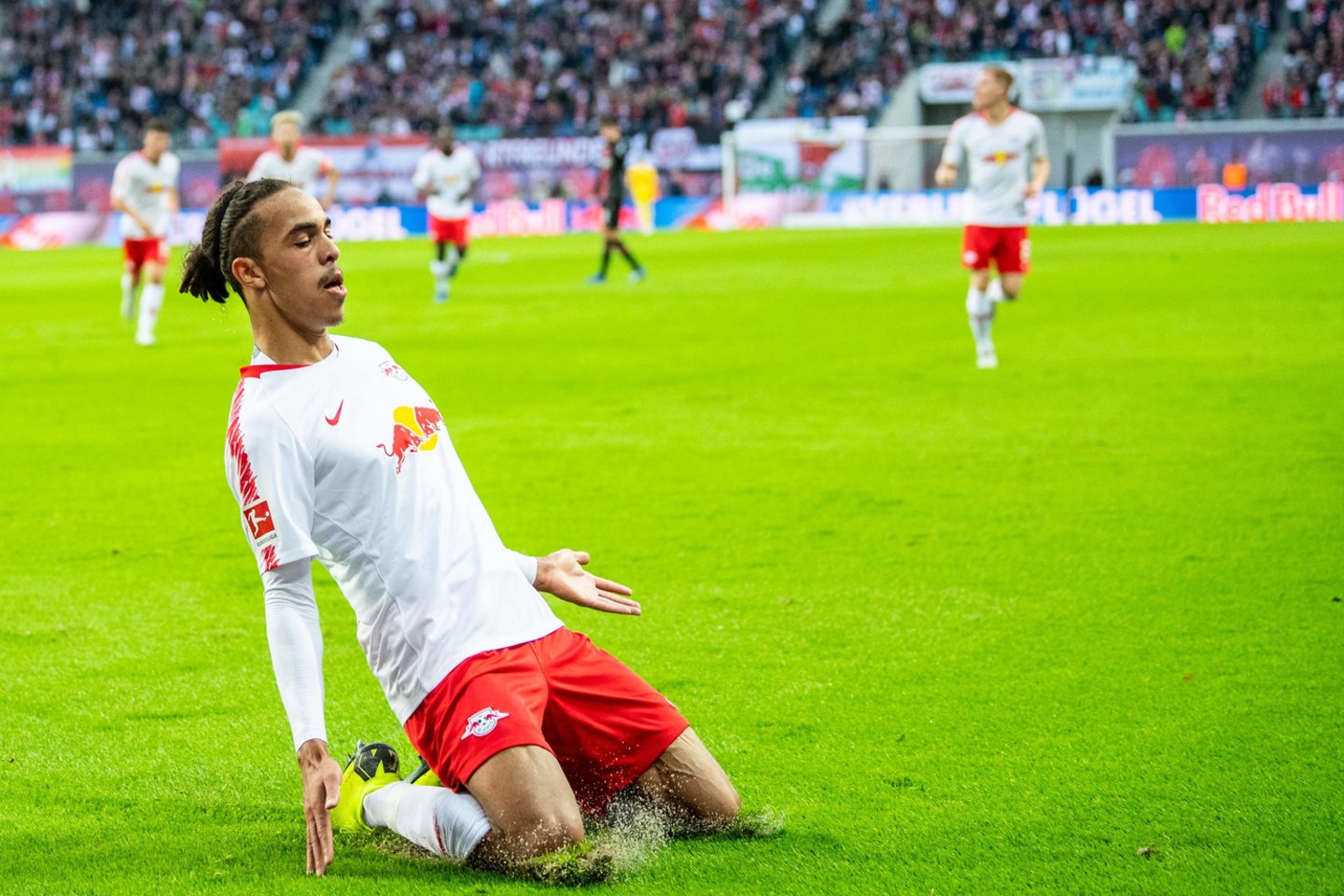 „Leipzig“ klubas po pergalės kyla į trečiąją vietą.<br> AFP/Scanpix nuotr.