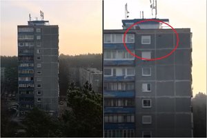 Vaizdelis pro langą daugiabučių rajone vilniečiui užgniaužė kvapą