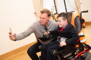 Po susitikimo su cerebriniu paralyžiumi sergančiu Saturnu Mindaugas Stasiulis liko sužavėtas entuziazmu