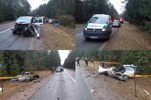 Šiurpus automobilių susidūrimas Kauno rajone – žuvo du žmonės, trys sužaloti