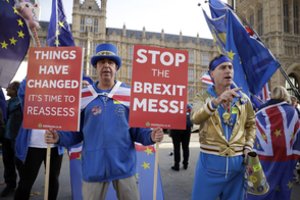 Prieš posėdį dėl „Brexit“ sutarties patvirtinimo – maišto nuojauta