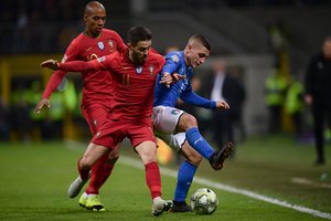 Tautų lyga: Italijos ir Portugalijos futbolininkų akistata pasibaigė be įvarčių