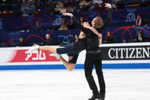 Geriausias rezultatas: Lietuvos dailiojo čiuožimo pora pavergė Maskvos publiką