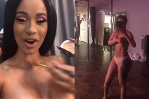 Skandalingoji Cardi B nustebino gerbėjus: pozavo apsinuoginusi
