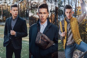 Modeliu tapęs Rimvydas Širvinskas pristatė vyriškas rudens madas