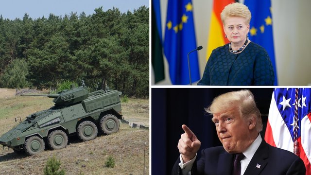 Kritikuoja D. Grybauskaitę: pas D. Trumpą būtų ir kariuomenės „Boxer“ važiavusi