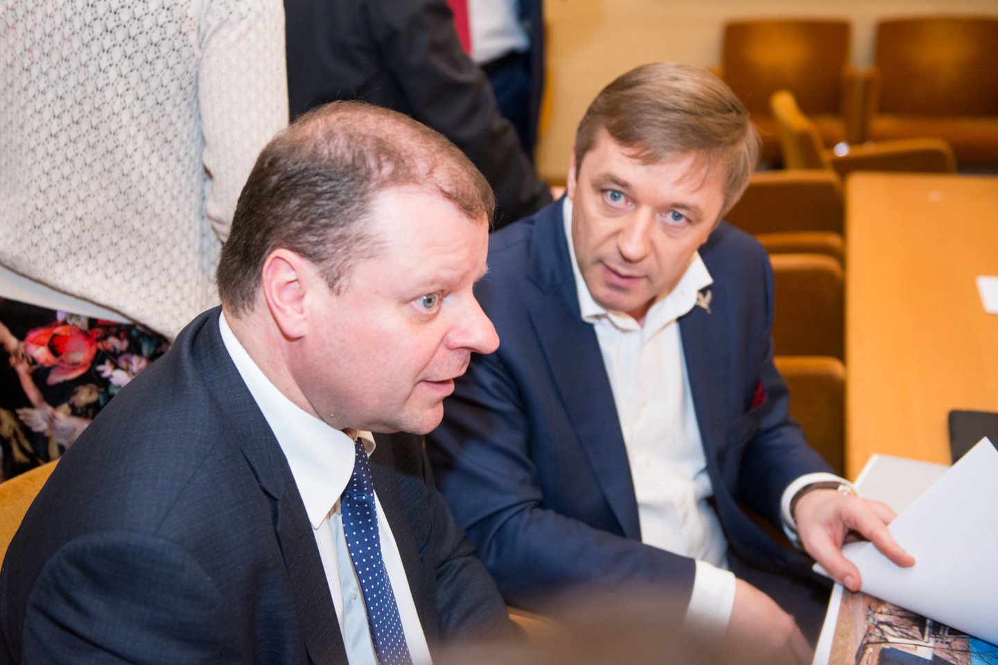 Saulius Skvernelis, Ramūnas Karbauskis.