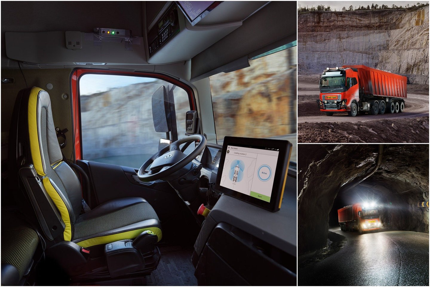  „Volvo Trucks“ pasirašė istorinį susitarimą su „Brønnøy Kalk AS“ pagal kurį bus įgyvendintas pirmasis komercinis autonominio krovininio transporto sprendimas.<br> Gamintojo nuotr.