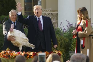 Donaldas Trumpas simboliškai suteikė malonę dviem Padėkos dienos kalakutams