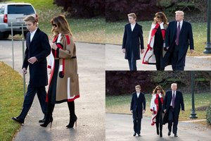 Internautai nerimsta: retai viešumoje matomas Trumpų sūnus – tikra tėvo kopija