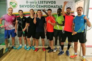 Lietuvos skvošo čempionato auksą nusigvelbė lenkas, finale palaužęs nigerietį