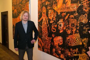 Pažaislyje tapytojas Vytautas Tomaševičius pristatė savo virtuvės pašnekesius