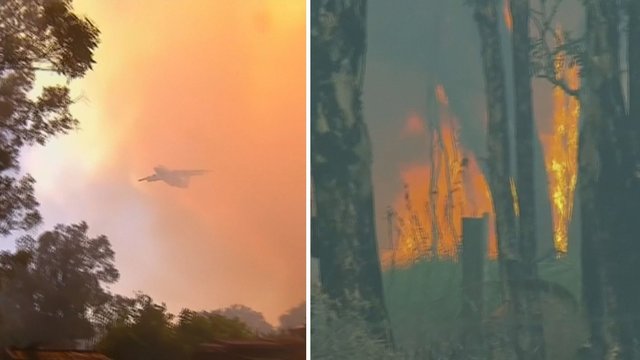 Stiprūs vėjai ir gaisrai kursto chaosą: atšaukiami skrydžiai, vyksta evakuacija