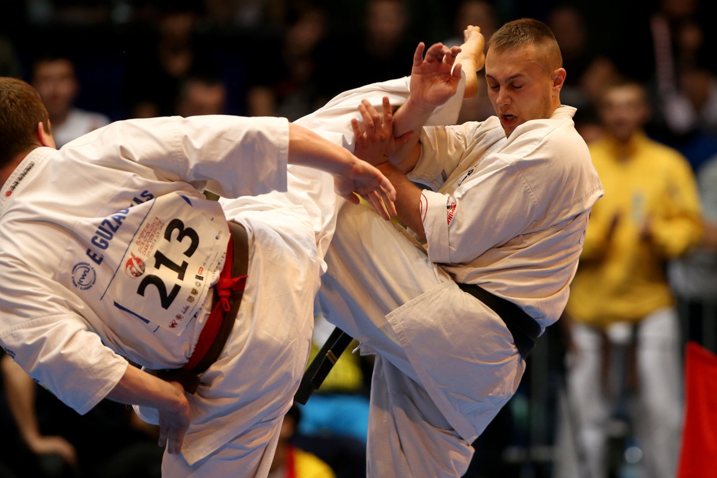 Europos kiokušin karatė čempionas Eventas Gužauskas<br> A.Barzdžiau nuotr.