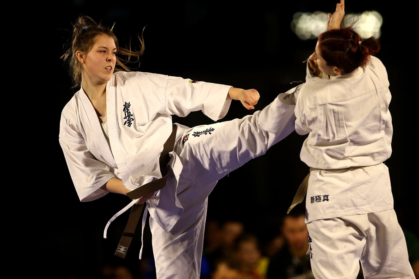 Lemiamose Europos jaunimo kiokušin karatė čempionato kovose Lietuvos atstovėms nepasisekė laimėti aukso medalio<br> A.Barzdžiaus nuotr.