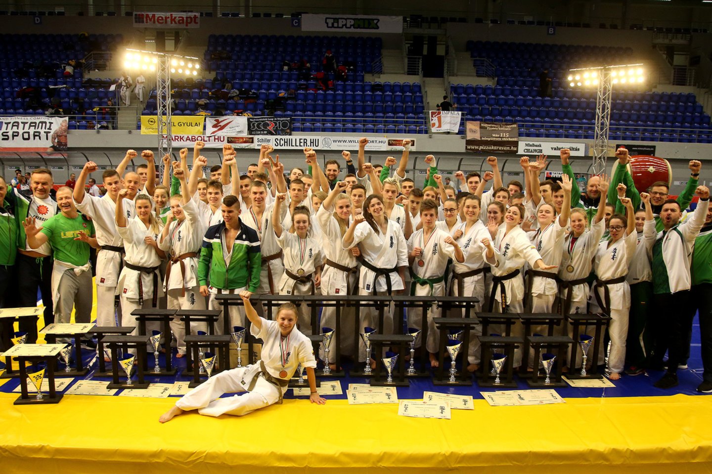 Lietuvos jaunių ir jaunimo kiokušin karatė rinktinė <br> A.Barzdžiaus nuotr.