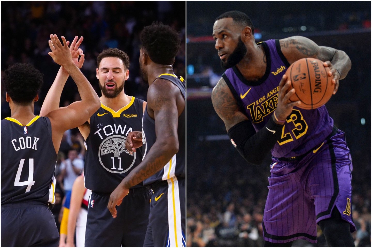 Ir „Warriors“ krepšininkai, ir Lebronas Jamesas džiaugėsi pergalėmis.